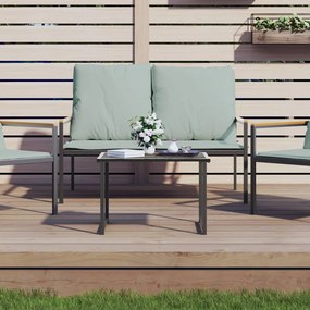 355821 vidaXL Mesa de jardim 55x40x37 cm aço antracite
