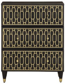 Móvel de apoio 60x33x75 cm madeira de mangueira maciça