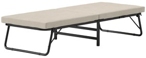 Cama Dobrável 70x180 cm com Colchão de Espuma Cama Dobrável com Encost