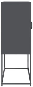 Aparador alto 68x39x107 cm aço antracite