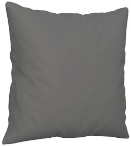 3 pcs conjunto sofás c/ almofadas microfibra cinza-escuro