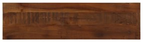 vidaXL Tampo de mesa retangular 100x40x2,5cm madeira recuperada maciça