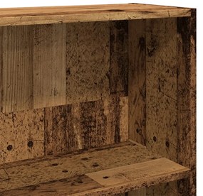 Estante 80x30x189 cm derivados de madeira madeira velha