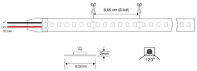 Conjunto de 5 tiras rígidas de LED EPISTAR SMD2835, DC24V, 1m (90Led/m) - IP20, Branco neutro