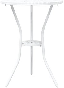 Conjunto de Bistrô de Jardim 3 Peças vidaXL Alumínio Fundido Branco