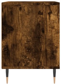 Mesa de cabeceira 40x35x50 cm derivados madeira carvalho fumado