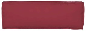 Almofada de Palete para Banco Bordô 120 x 40 x 8 cm - Tecido Oxford
