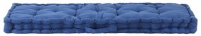 Almofadões para sofá de paletes 2 pcs algodão azul-claro