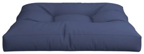 Almofadão para sofá de paletes 80x80x12 cm tecido azul-marinho
