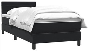 Cama box spring com colchão 90x210 cm veludo preto