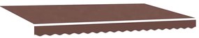 Toldo Retrátil Manual Castanho 400x200 cm