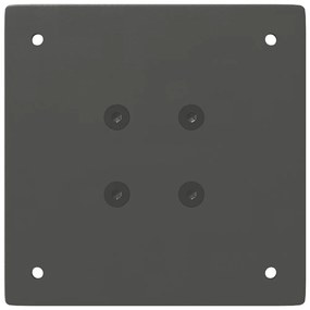 Pés de mesa de console 4 peças antracite 72 cm aço