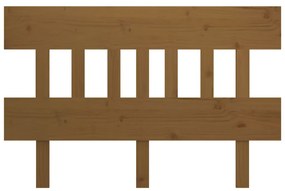 Cabeceira de cama 203,5x3x81 cm pinho maciço castanho mel