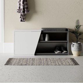 Sapateira Fiona com Prateleiras e Soft-Close – 104x47x37 cm – Antracit