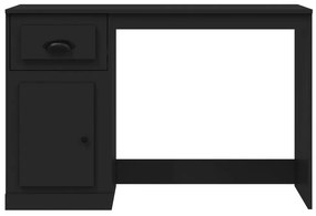 Secretária c/ gaveta 115x50x75 cm derivados de madeira preto