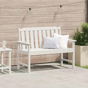 vidaXL Banco de Jardim Branco 120 cm HDPE
