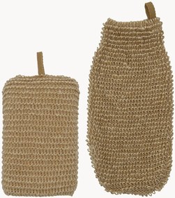 Esponja e luva esfoliantes MKJute, conjunto de 2