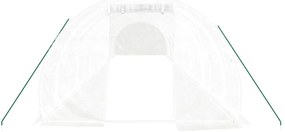 Estufa com estrutura de aço 42 m² 14x3x2 m branco