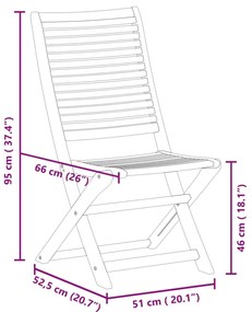 Cadeiras de jardim dobráveis 2 pcs madeira de acácia maciça