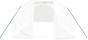 Estufa com estrutura de aço 18 m² 6x3x2 m branco