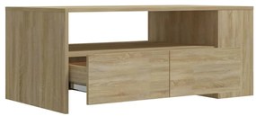 Mesa de centro 102x55x42 cm madeira processada carvalho sonoma