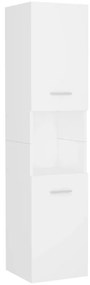 Conjunto de móveis de casa de banho derivados de madeira branco