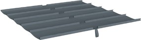Lona substituição para pérgula  3 x 3 m (NÃO INCLUIDA) - Lona  para pérgula retrátil de, poliéster 180 g/m³, proteção UV 30+, cinzento escuro