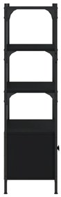 Estante c/ 3 prateleiras 70x30x109,5 cm derivados madeira preto