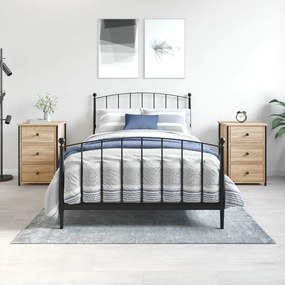 vidaXL Mesas de cabeceira 2 pcs derivados de madeira carvalho sonoma
