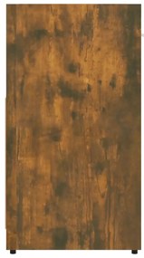 Armário de casa de banho 60x33x60 cm madeira carvalho fumado