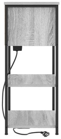 Armário de Cabeceira Sonoma cinzento 55 x 31 x 76 cm