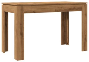 Mesa de jantar 120x60x76cm derivados madeira carvalho artisiano
