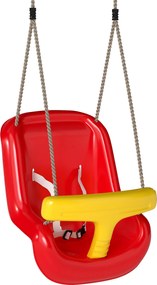 Baloiço para Crianças Interior e Exterior Baloiço de Jardim para Bebés e Crianças 9-36 Meses Corda Ajustável e Cinto de Segurança