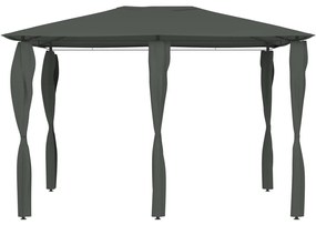 Gazebo 3x4x2,6 m com capas para postes 160 g/m² antracite