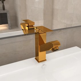 Torneira Extensivel Pichu de Lavatório - Dourado - Design Nórdico
