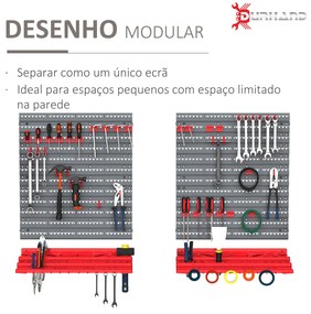 DURHAND Estante de Parede com Sistema de Armazenamento 95,5x23x53,5cm