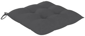 Cadeiras de exterior dobráveis 8pcs c/ almofadões acácia maciça
