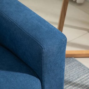 Sofá Faker de 2 Lugares - Azul - Design Nórdico