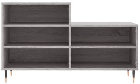 Sapateira 102x36x60 cm derivados de madeira cinzento sonoma