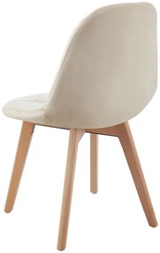 Pack 4 Cadeiras Kelen Veludo - Beige