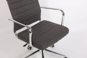 Cadeira de escritório IOWA, executivo, tecido cinza escuro