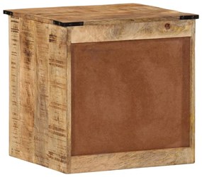 Mesa de cabeceira 45x40x45 cm madeira de mangueira maciça