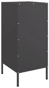 Aparadores 2 pcs 36x39x79 cm aço preto