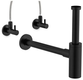 SCHÜTTE Sifão design rígido preto