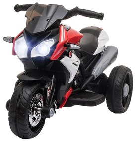 HOMCOM Mota Elétrica Infantil com 3 Rodas Triciclo para Crianças acima de 3 anos com Bateria 6V Recarregável 86x42x52cm | Aosom Portugal