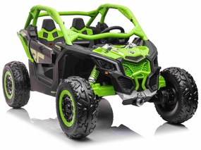 Carro elétrico para crianças 4x4 Can-am Maverick, 2 Lugares, suspensão dianteira e traseira, controle remoto de 2,4 Ghz, bateria portátil, 4 motores d