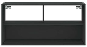 Móvel para TV 80x31x39,5 cm derivados de madeira/metal preto