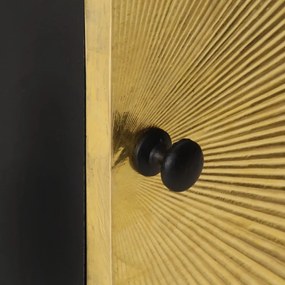 Mesa de cabeceira c/ frente bronze 40x30x50 cm mangueira maciça