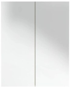 Armário espelhado p/ casa banho 60x15x75 cm MDF branco/carvalho