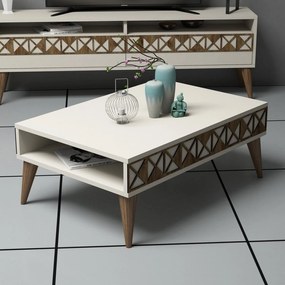 Mesa de Centro Line – Creme – 90 cm x 34,6 cm x 60 cm